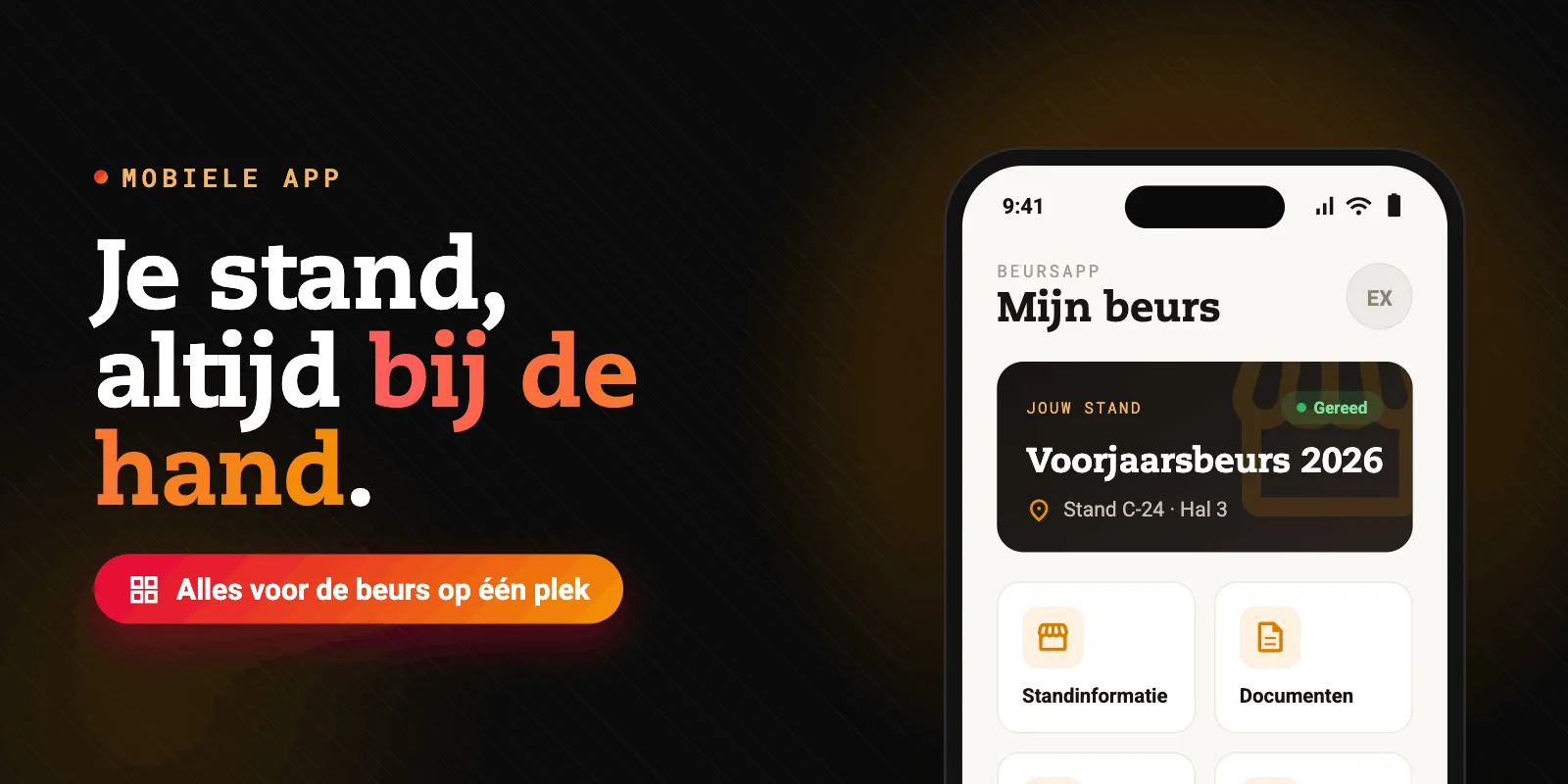 Stabilo beursapp met wachtwoordloze toegang voor exhibitors
